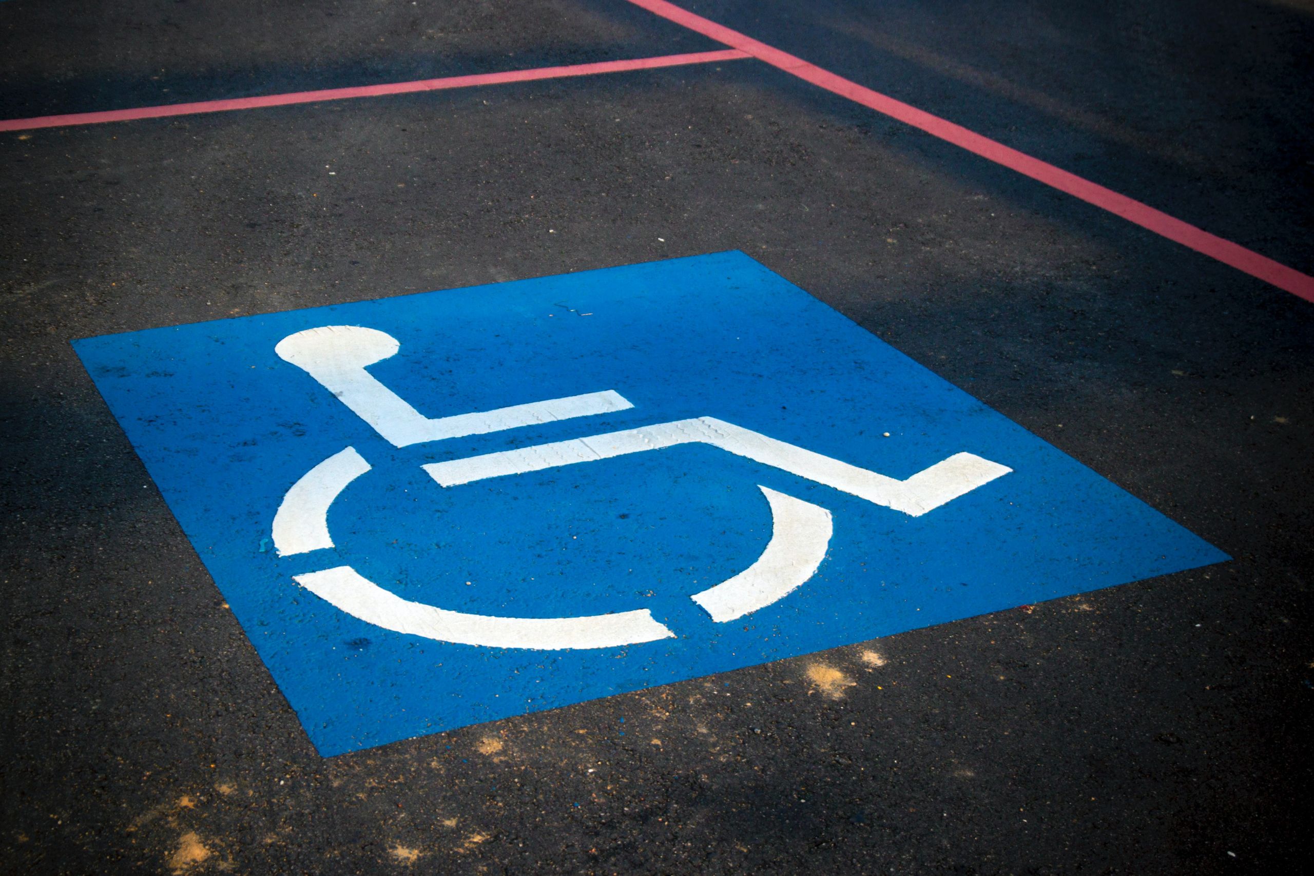 disabled parking space