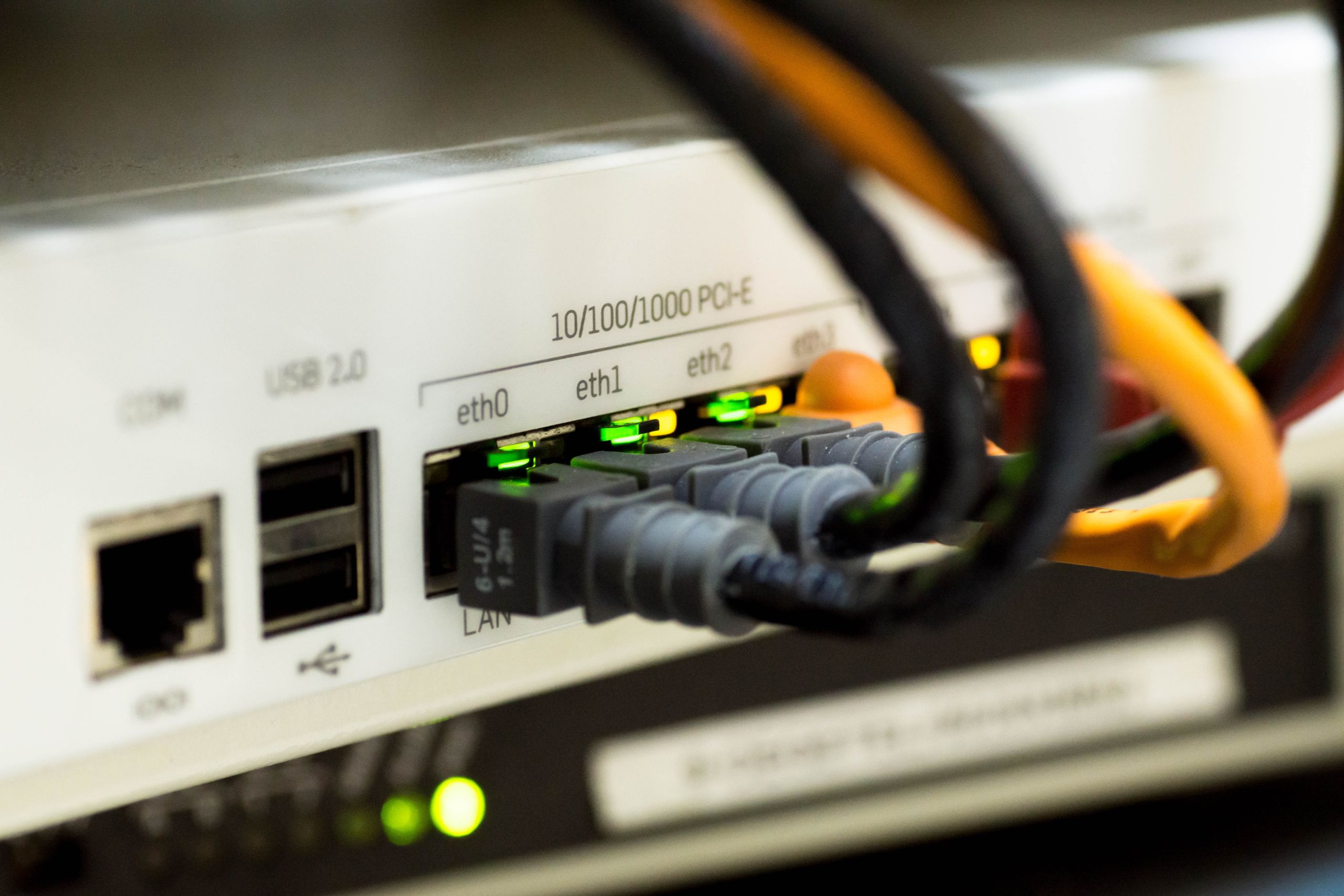 decorative image of the back of a wifi wires
