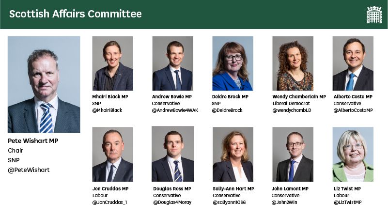 Scottish Affairs Committee membership - link goes to Membership page on committees.parliament.uk website